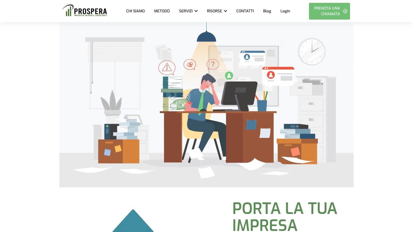 Screenshot from https://prosperasrl.it