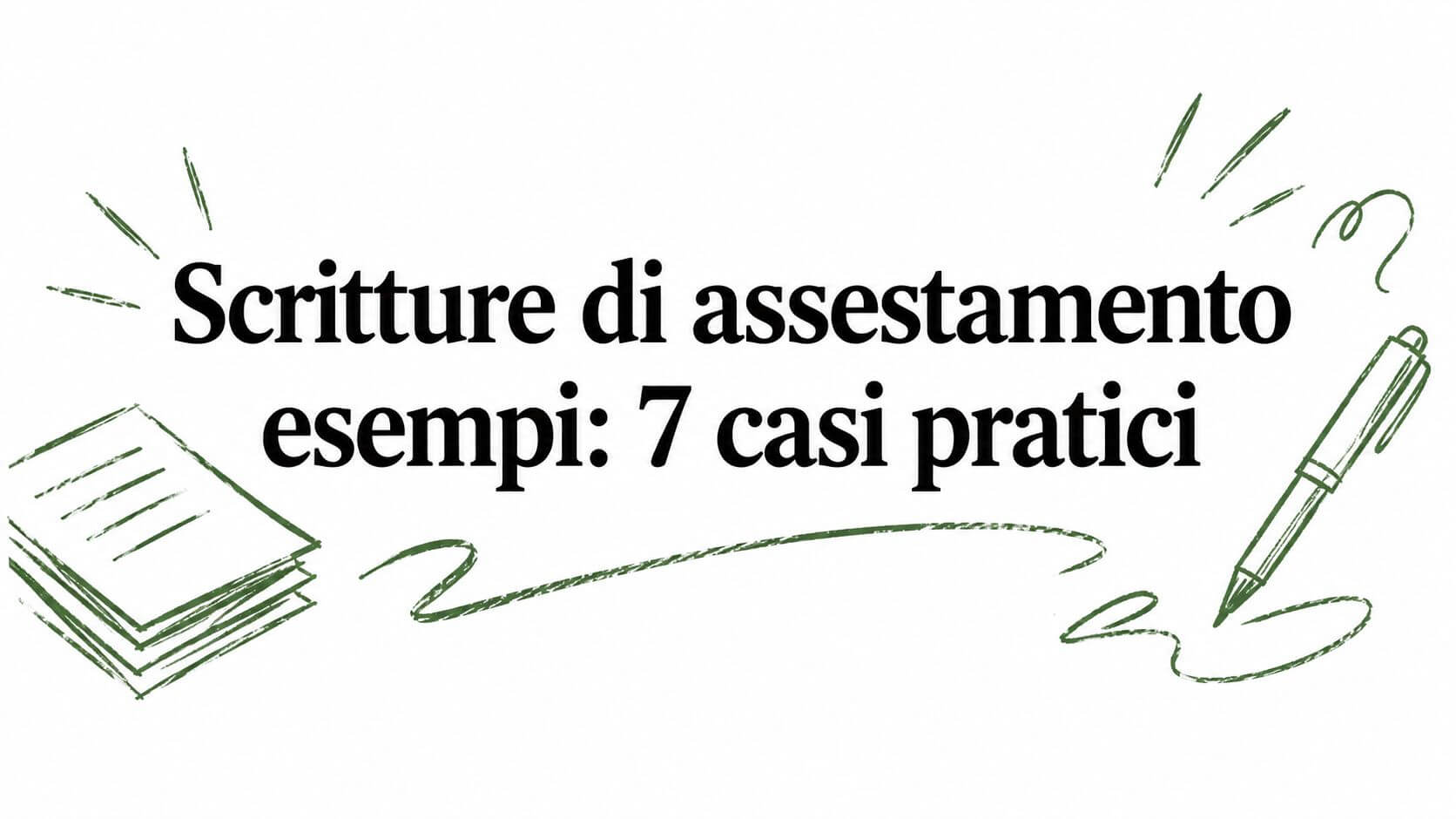 Scritture di assestamento esempi: 7 casi pratici